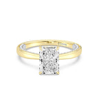 Enchanted Star Diamond With Gold, Disney’s Aurora Solitaire Studded Gallery Engagement Ring