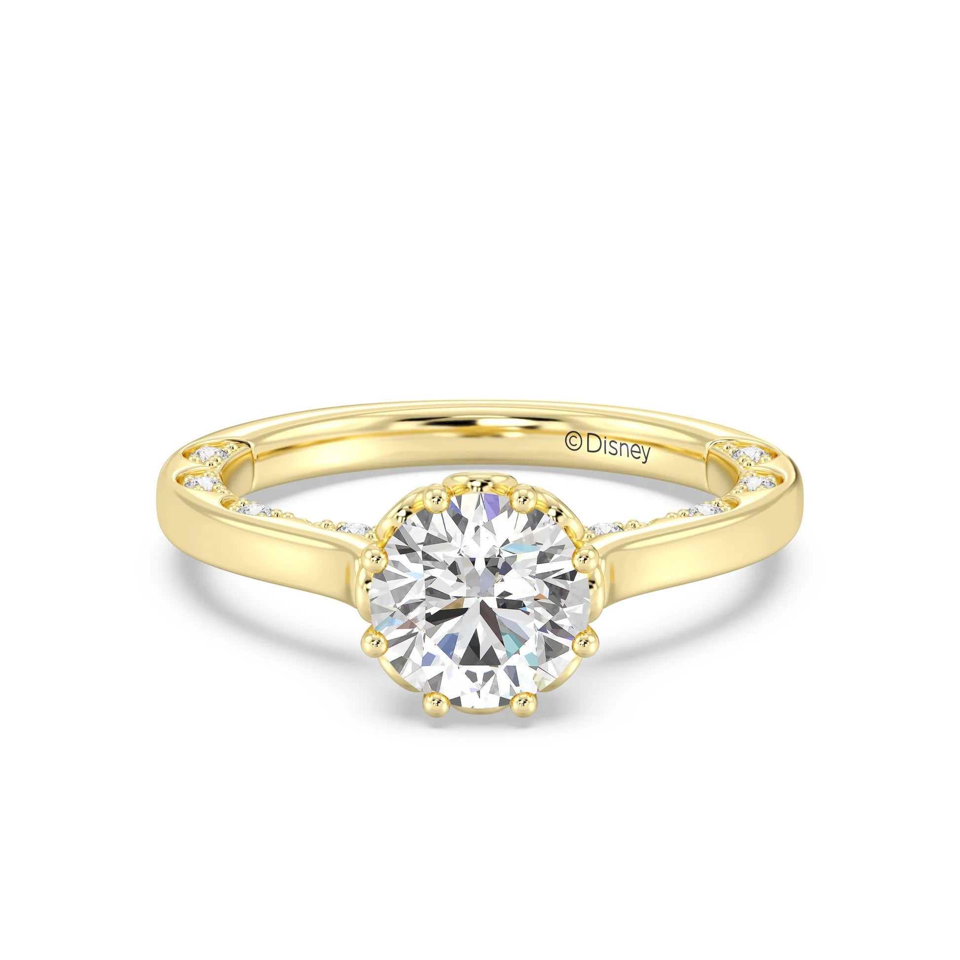 Enchanted Star Diamond With Gold, Disney’s Cinderella Solitaire Engagement Ring