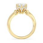 Enchanted Star Diamond And Gold, Disney’s Cinderella Knife-Edge Solitaire Engagement Ring