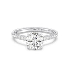 Enchanted Star Diamond And Gold Disney Princess Ariel Hidden Halo Engagement Ring