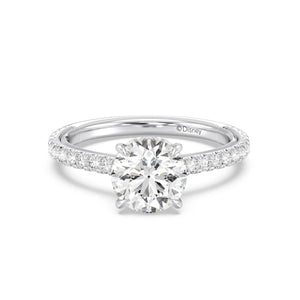 Enchanted Star Diamond And Gold Disney Princess Ariel Hidden Halo Engagement Ring