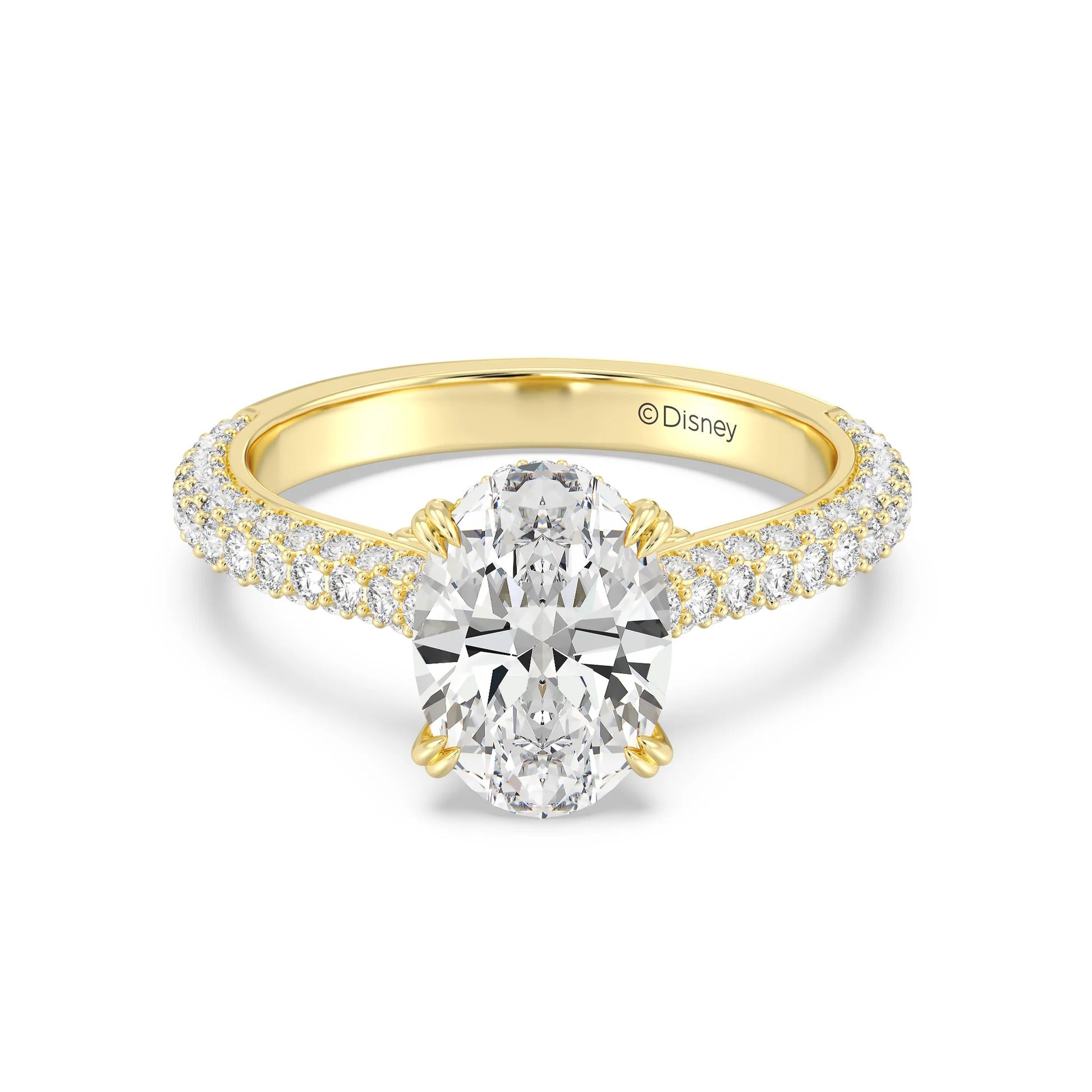 Anillo de compromiso solitario con diamantes cultivados en laboratorio de talla esmeralda D-VVS2 de 3 quilates y engaste en bisel