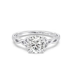 Enchanted Star Diamond And Gold Disney Princess Merida Celtic Solitaire Engagement Ring