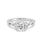 Enchanted Star Diamond And Gold Merida Celtic Hidden Pavé Engagement Ring