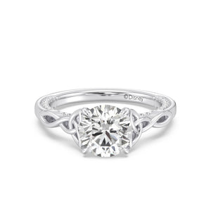 Enchanted Star Diamond And Gold Merida Celtic Hidden Pavé Engagement Ring