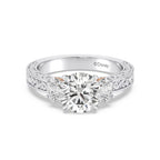 Enchanted Star Diamond And Gold Disney Princess Rapunzel Vintage Oval Three Stone Engagement Ring