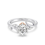 Enchanted Star Diamond And Gold Disney Princess Rapunzel Classic Vine Engagement Ring