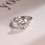 Bezel Solid Gold Round Cut Moissanite Engagement Ring, Anniversary Gift for Her