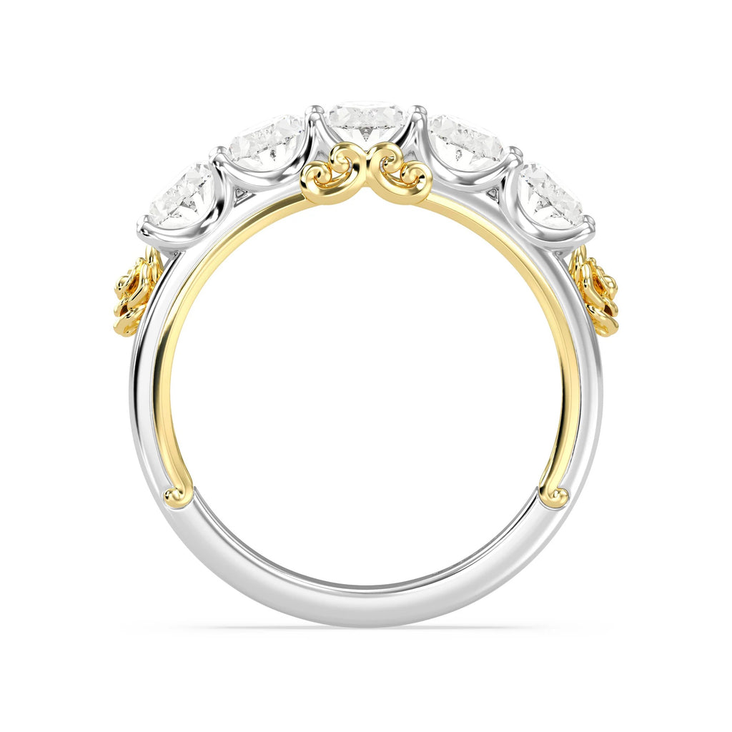 Enchanted Star Diamond Disney’s Belle Five Stone Anniversary Ring