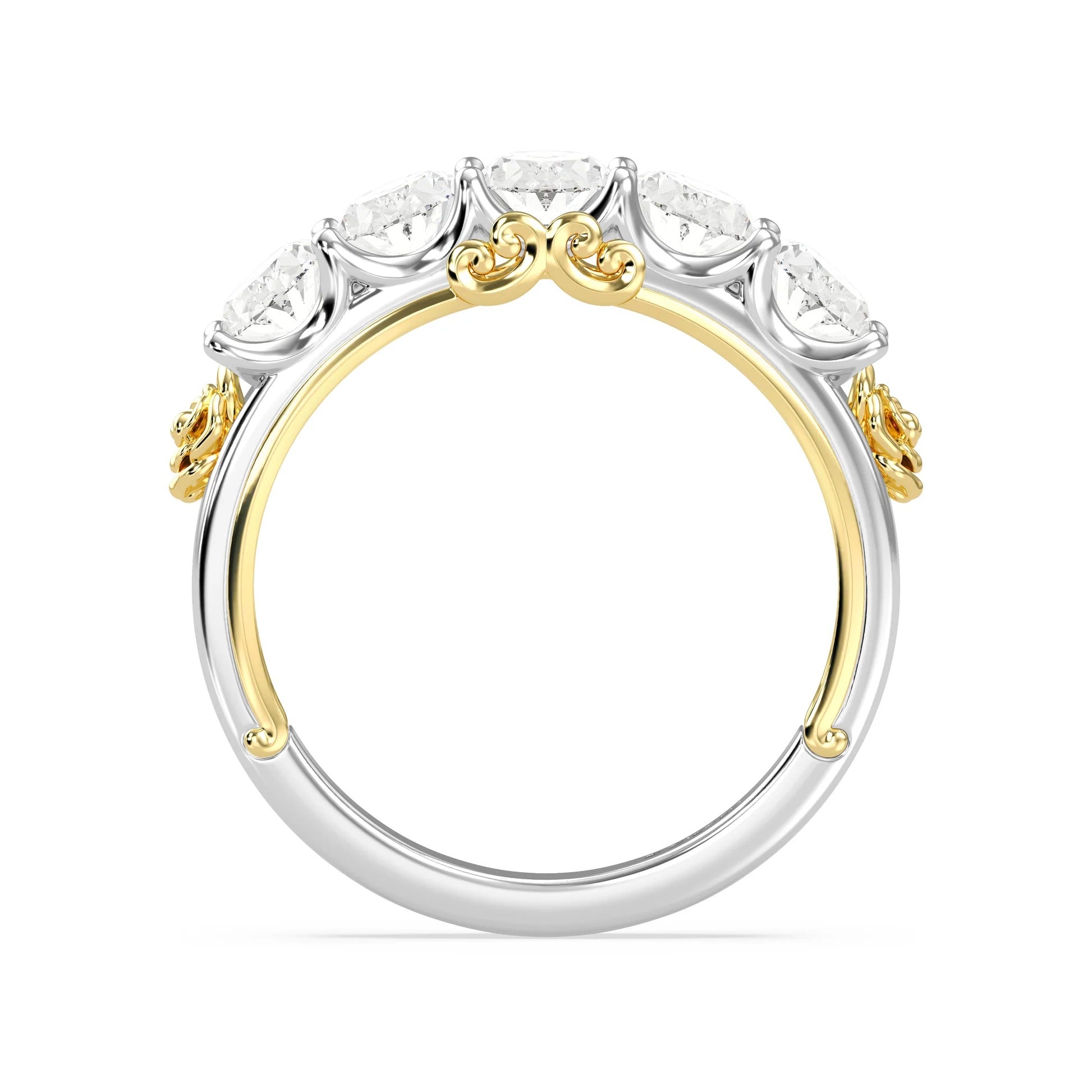 Enchanted Star Diamond Disney’s Belle Five Stone Anniversary Ring