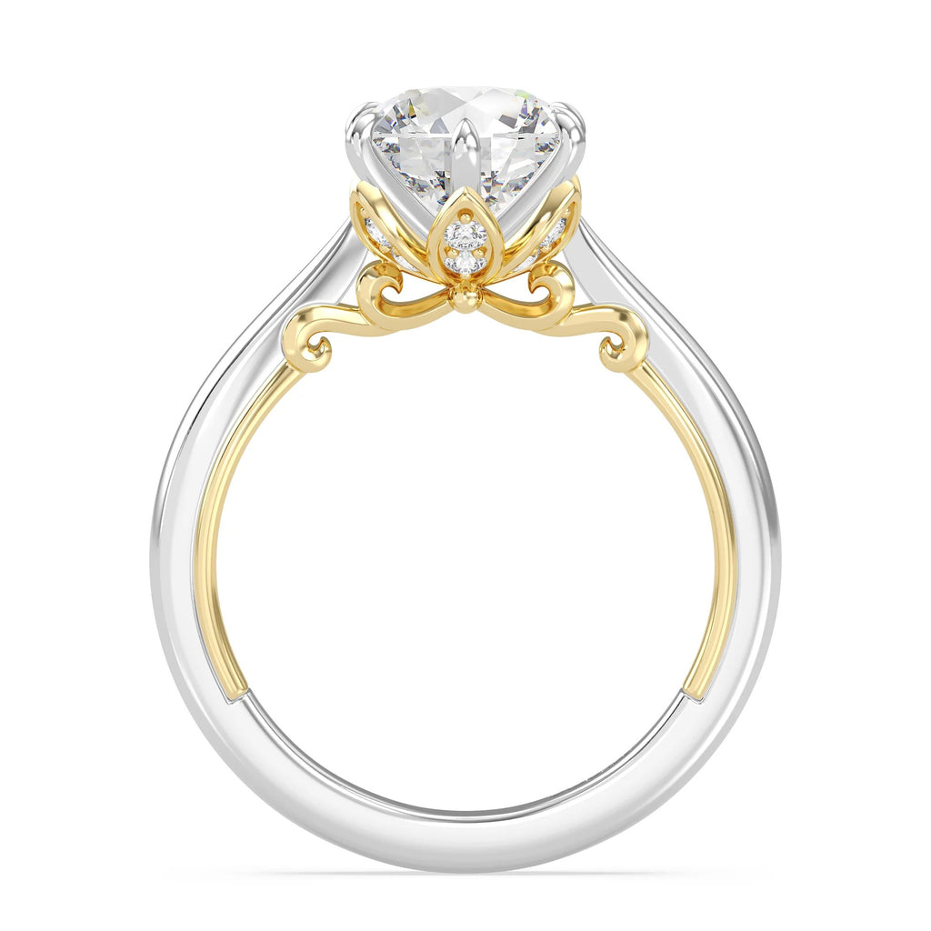Enchanted Star Diamond With Gold, Disney’s Rapunzel Six-Prong Studded Solitaire Engagement Ring