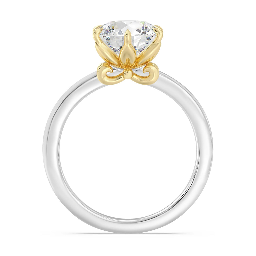 Enchanted Star Diamond With Gold, Disney’s Rapunzel Six-Prong Studded Solitaire Engagement Ring