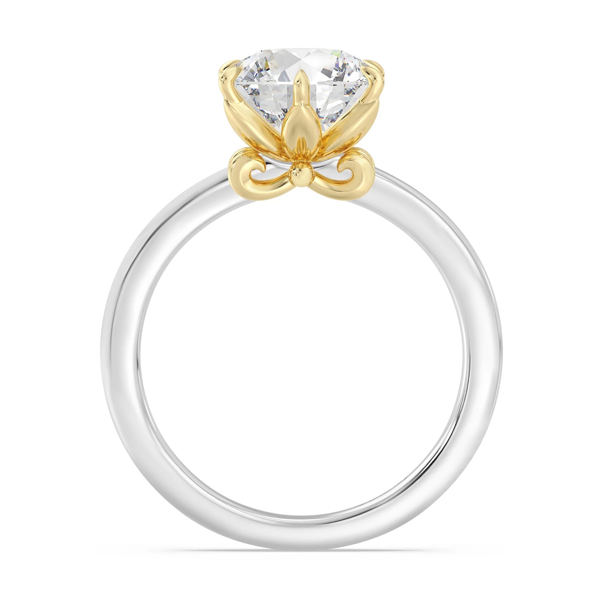 Enchanted Star Diamond With Gold, Disney’s Rapunzel Six-Prong Studded Solitaire Engagement Ring