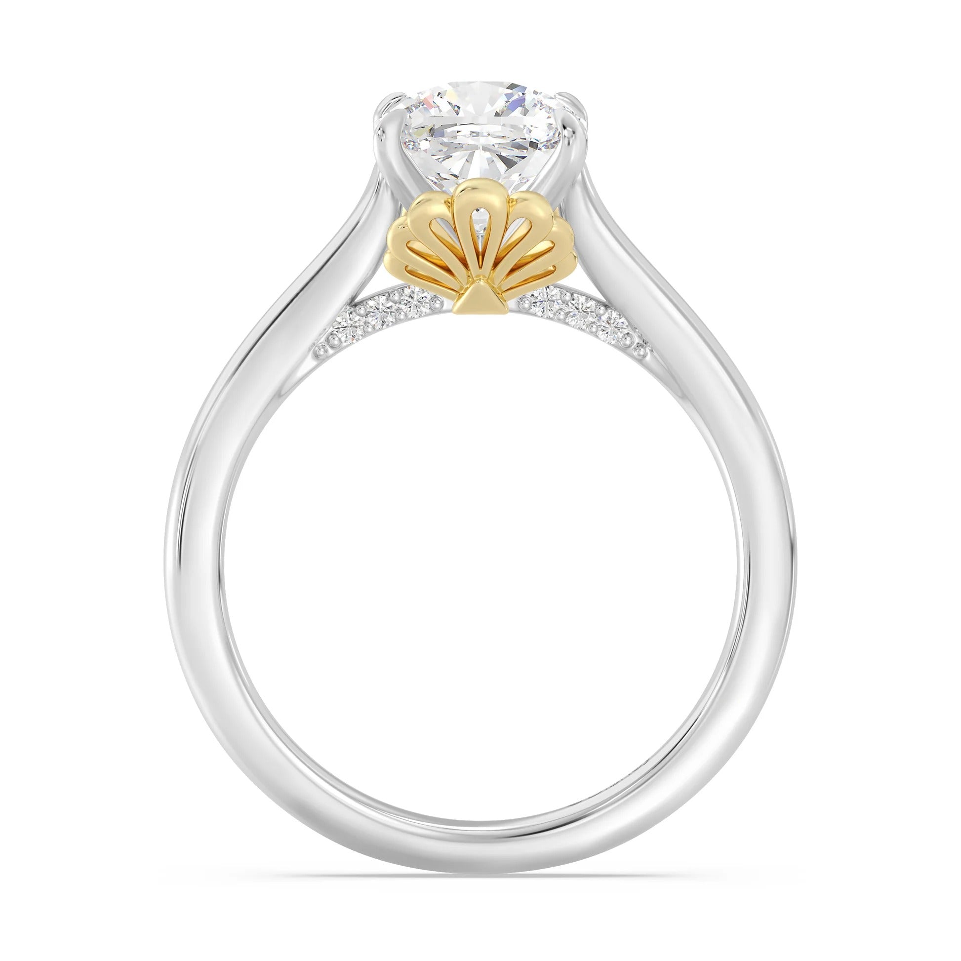 Enchanted Star Diamond With Gold, Disney’s Ariel Solitaire Engagement Ring