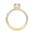 Enchanted Star Diamond With Gold, Disney’s Aurora Solitaire Studded Gallery Engagement Ring