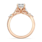 Enchanted Star Diamond And Gold Disney Princess Rapunzel Twisted Pavé Engagement Ring