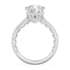 Enchanted Star Diamond And Gold Disney Princess Belle Vintage Ballroom Engagement Ring