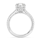 Enchanted Star Diamond And Gold Disney Princess Ariel Hidden Halo Engagement Ring