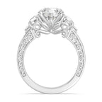 Enchanted Star Diamond And Gold Disney Princess Rapunzel Vintage Round Three Stone Engagement Ring