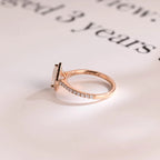 Solid Gold Pear Moissanite Engagement Ring, Halo & Half Eternity Promise, Proposal Ring