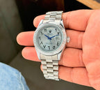 Cartier Santos Diamante 40 mm - Acero inoxidable - Esfera árabe