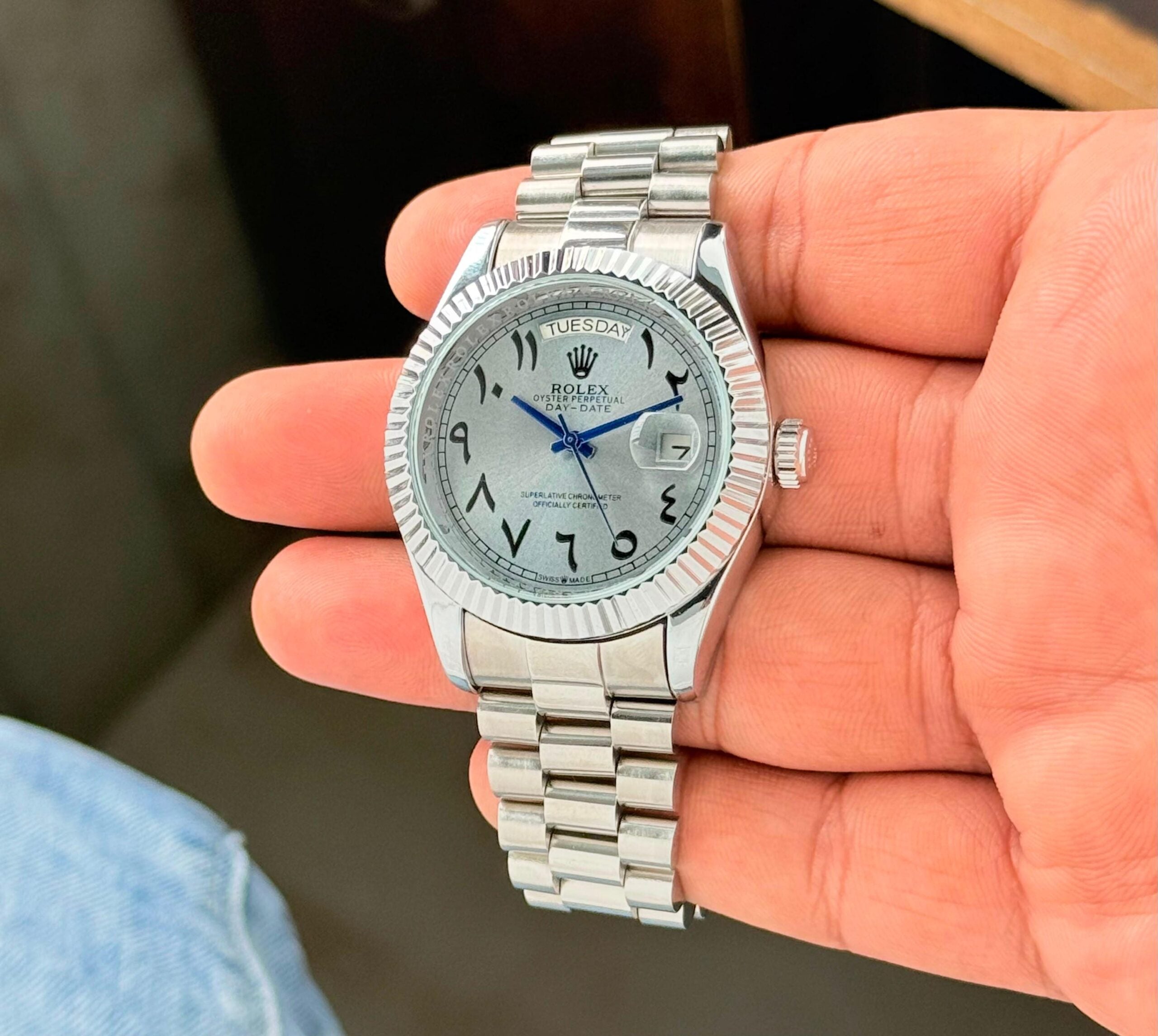 Cartier Santos Diamante 40 mm - Acero inoxidable - Esfera árabe