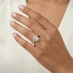 Enchanted Star Diamond And Gold Disney Princess Rapunzel Twisted Pavé Engagement Ring
