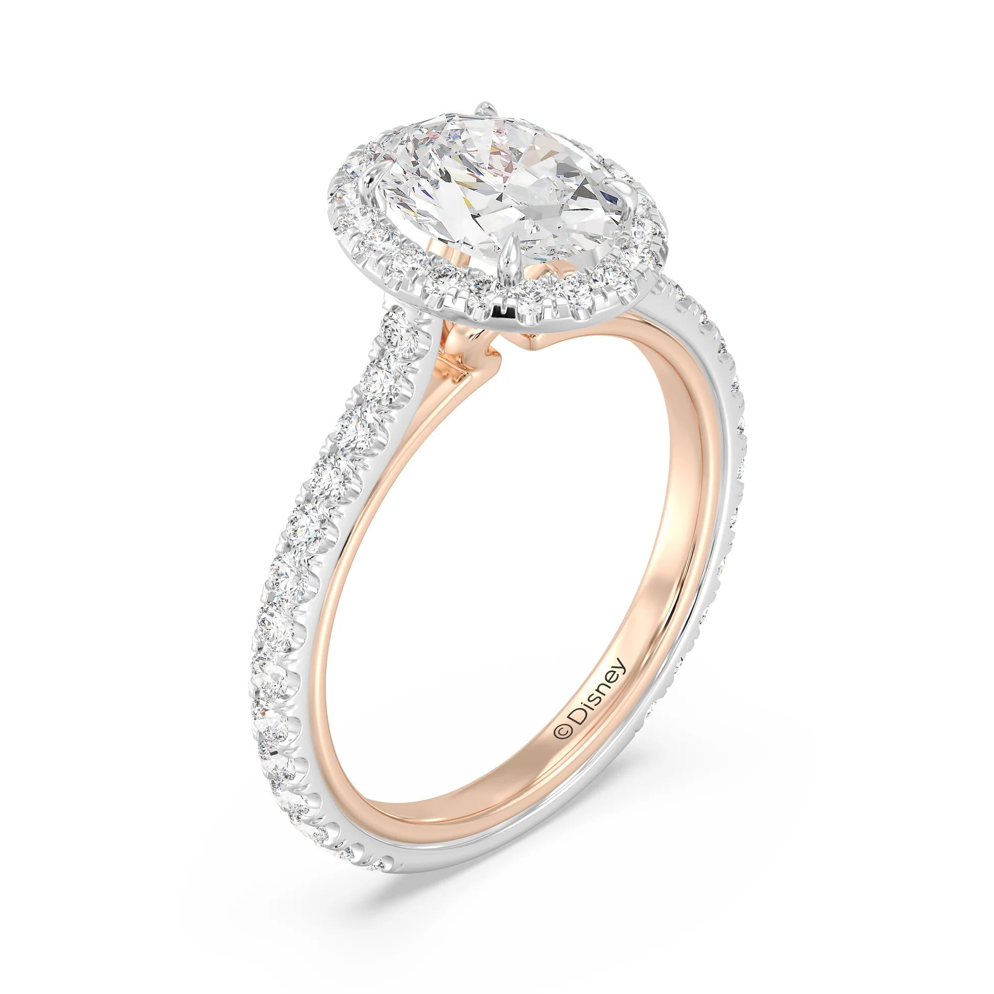 Enchanted Star Diamond Gold Jasmine Halo Engagement Ring