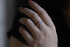 Solid Gold Oval Moissanite Engagement Ring, 9K Solid Gold Rings