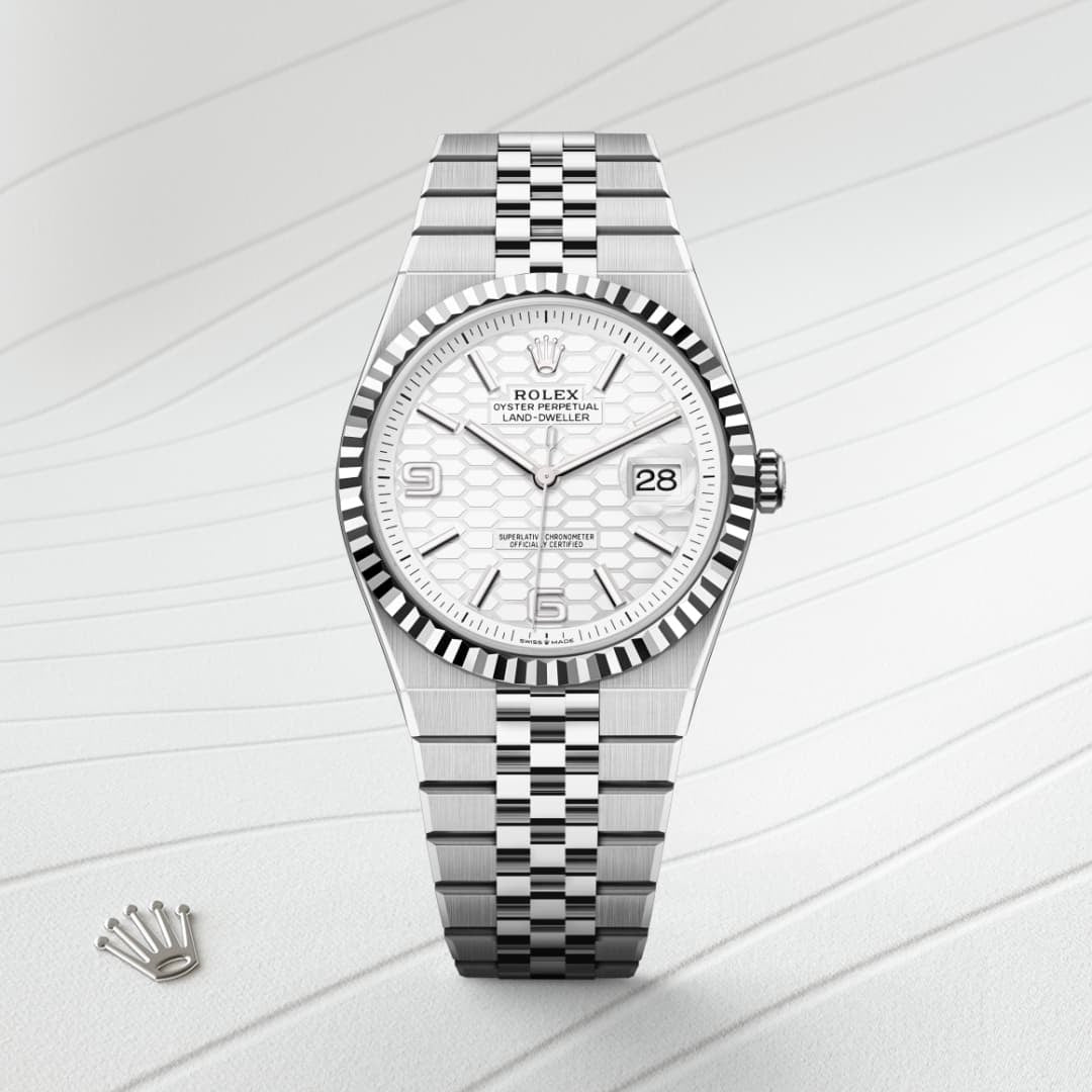 Rolex Land-Dweller 40 | Oyster, 40 mm, Oystersteel and white gold Image principale du produit