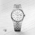 Cartier Santos mit Diamanten, 40 mm – Edelstahl – Zifferblatt mit arabischen Ziffern