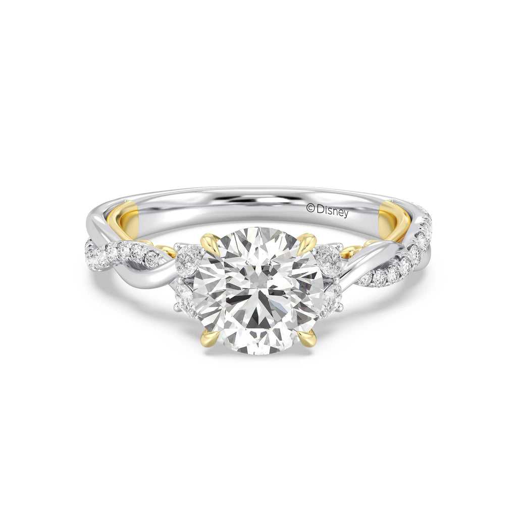 Anillo de compromiso solitario con diamantes cultivados en laboratorio de talla esmeralda D-VVS2 de 3 quilates y engaste en bisel
