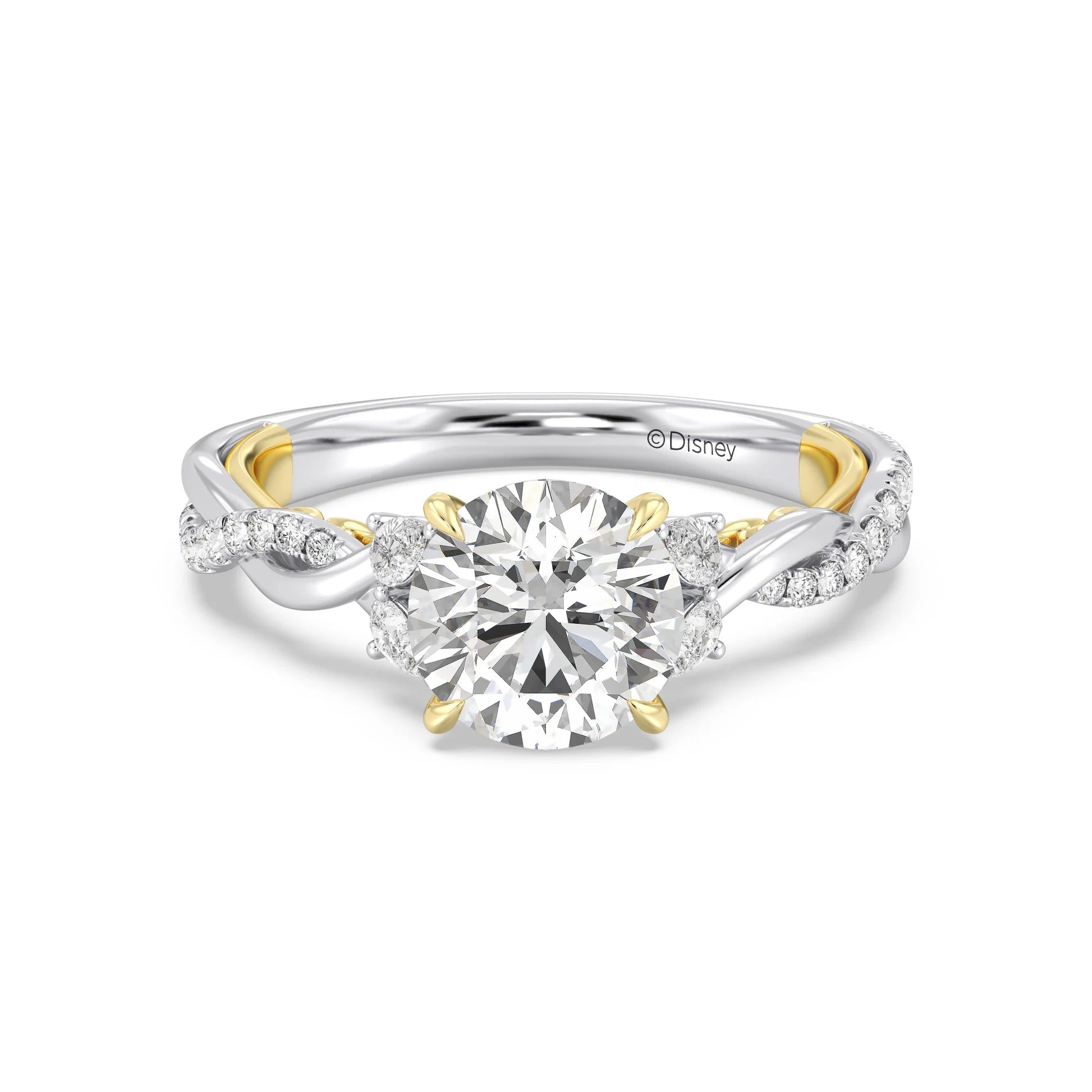 Anillo de compromiso solitario con diamantes cultivados en laboratorio de talla esmeralda D-VVS2 de 3 quilates y engaste en bisel