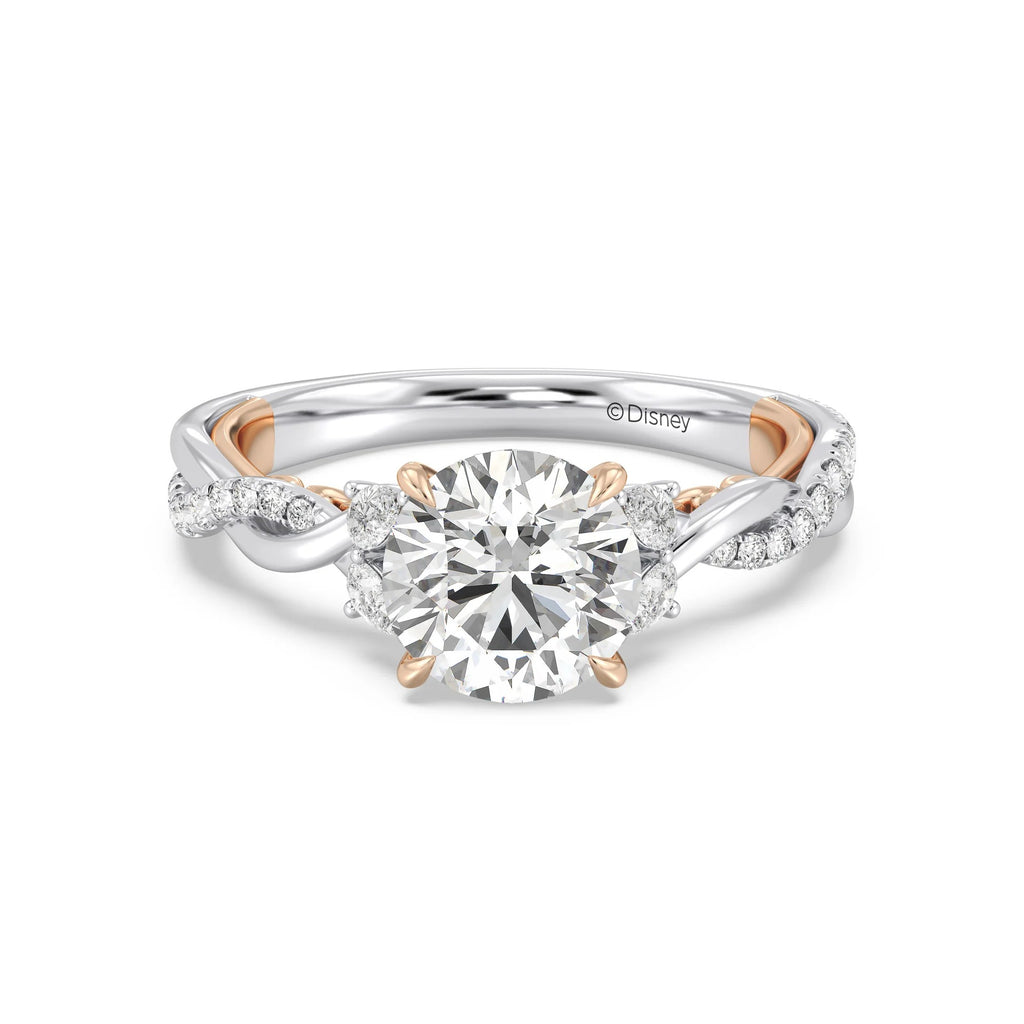 Anillo de compromiso solitario con diamantes cultivados en laboratorio de talla esmeralda D-VVS2 de 3 quilates y engaste en bisel