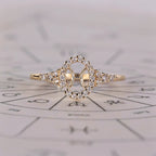 0.45 TCW Round Side Pisces zodiac Ring