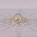 0.40 TCW Round Side Stone Virgo zodiac Ring