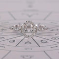 0.45 TCW Round Side Libra zodiac Ring