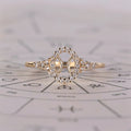 0.45 TCW Round Side Pisces zodiac Ring