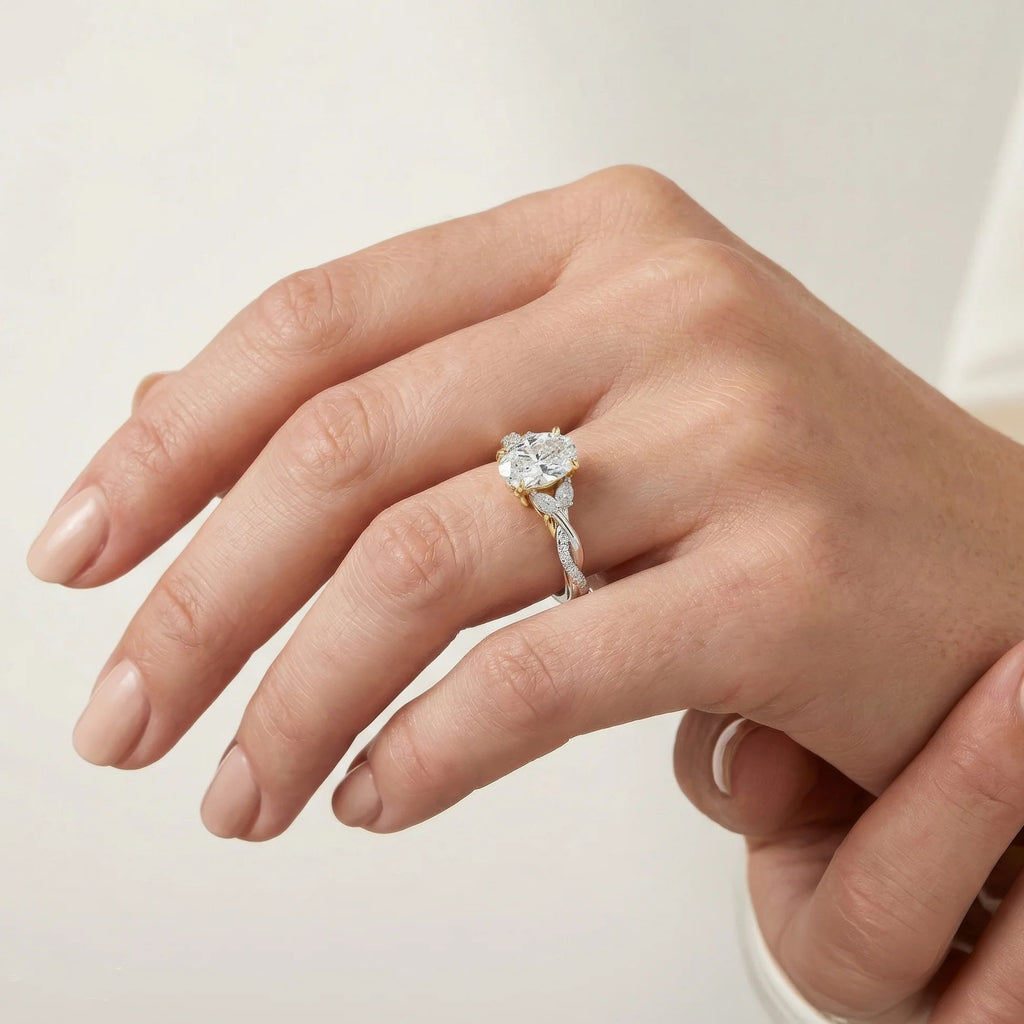 Enchanted Star Diamond And Gold Disney Princess Rapunzel Twist Engagement Ring