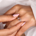 0.45 TCW Round Side Cancer zodiac Ring