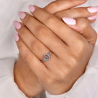 0.45 TCW Round Side Libra zodiac Ring