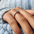 1.0 - 2.0 CT Round Cut Moissanite Engagement Ring