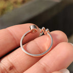 1.0 CT Round Cut Moissanite Engagement Ring