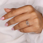 0.45 TCW Round Side Capricorn zodiac Ring