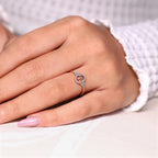 0.45 TCW Round Side Cancer zodiac Ring