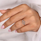 0.45 TCW Round Side Pisces zodiac Ring