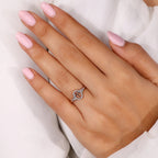 0.45 TCW Round Side Cancer zodiac Ring