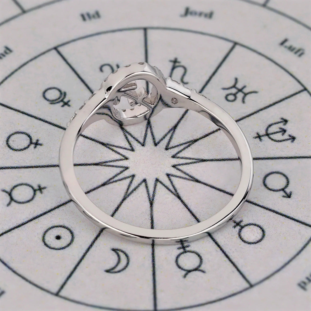 0.45 TCW Round Side Sagittarius zodiac Ring
