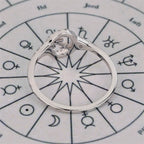 0.45 TCW Round Side Sagittarius zodiac Ring