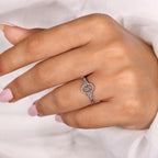 0.45 TCW Round Side Sagittarius zodiac Ring